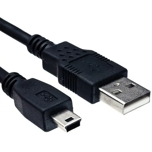 [USB2-A-Mini-B-16ft] USB 2.0 to Mini-B Cable 5m 16 feet 16ft black for printer scanner camera devices