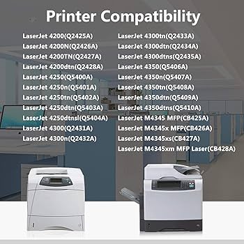 [HPM4345XS] Renewed HP LaserJet M4345XS M4345 CB427A All-in-One Laser Printer Copier Fax Scanner with 90 days Warranty