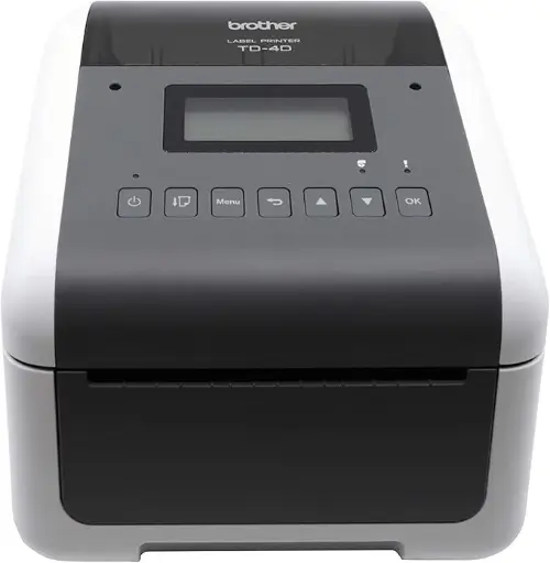 [BRTD4550DNWB] Renewed Brother TD-4550DNWB Thermal Desktop Barcode and Label Printer With 300 DPI, 6 IPS, Standard USB and Serial, Ethernet LAN, Built-in Wi-Fi and Bluetooth With 90 Days Warranty