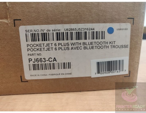 [BRPJ6Plus] Renewed Brother PocketLaserJet 6 Plus PJ663 Thermal Printer PJ663 With Existing Toner & 90 days warranty