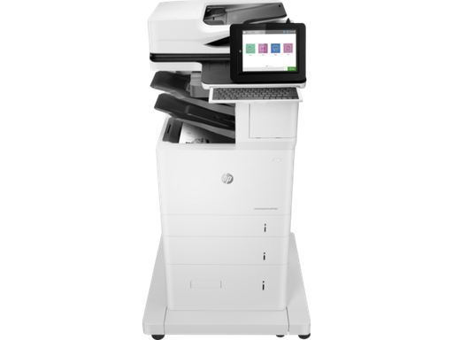[HPM632z] Renewed HP LaserJet Enterprise Flow MFP M632z Multifunction Printer J8J72A With 90-day warranty With 1x550 and 2,000-sheet HCI feeder and stand