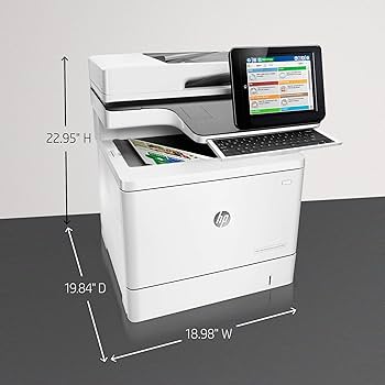 [HPM577c] Renewed HP Color LaserJet Enterprise MFP M577c print copy scan fax B5L54A Advanced workflow features USB Network duplex With 90 Days Warranty