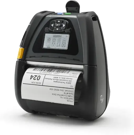 [ZBQLN420] Renewed Zebra QLn420 Mobile Direct Thermal Label Printer 203 dpi Monochrome Wireless Bluetooth WiFi 4" AC Charger With 90 Days Warranty