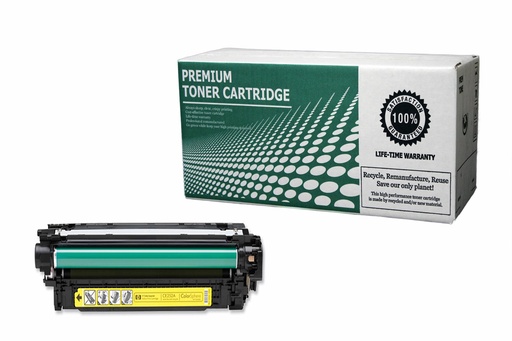 [HPCE252A] Remanufactured Toner Cartridge HPCE252A Replacement for HP CF252A Used for HP Color Laserjet CP3525 CM3530 MFP Series Yellow 7,000